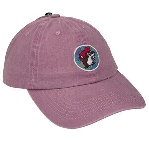 Buc-ee’s Hat Women NEW Pink Baseball Cap OSFA Adjustable Beaver Patch Logo